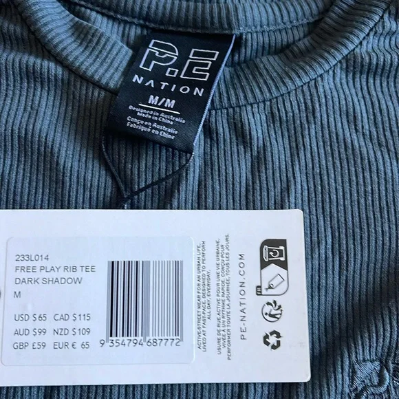 PE NATION | Free Play Ribbed Long Sleeve Top - Picture 2 of 3